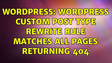 Wordpress: Wordpress custom post type rewrite rule matches all pages returning 404