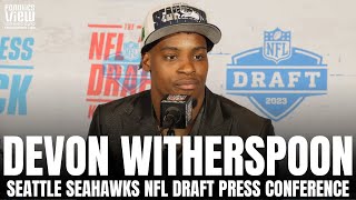 Devon Witherspoon Reacts to Being Drafted by Seattle Seahawks &amp; Playing for Pete Carroll | NFL Draft