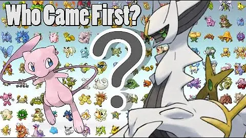 Is Mew the very first Pokémon?