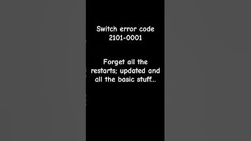 2101-0001 on Nintendo switch. This time round this is hardware fix likely #switch #error