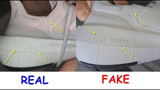 Adidas Ultraboost light real vs fake. How to spot fake Adidas light boost sneakers