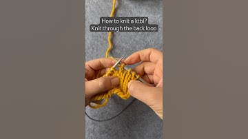 KTBL-steek tutorial - breien door de achterste lus #breisteken #shorts