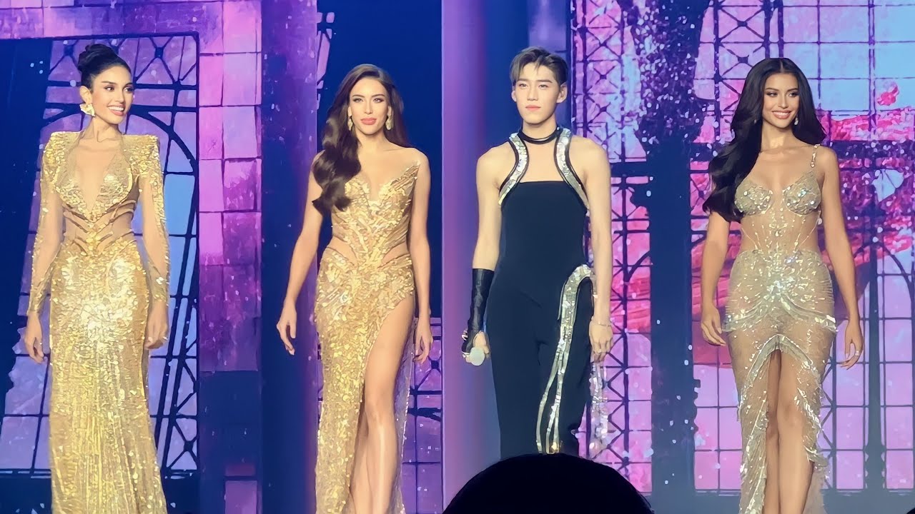 หน้าเวที FINAL LOOK -PP Krit (พีพี กฤษฏ์) X TOP 3- Veena,Anntonia,Jazzy -Miss Universe Thailand 2023