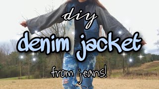 MAKING MY OWN PATCHWORK JACKET OUT OF JEANS • denim jacket diy