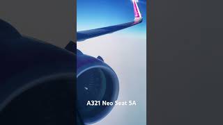 A321 Neo Wizzair Seat 5A engine  view