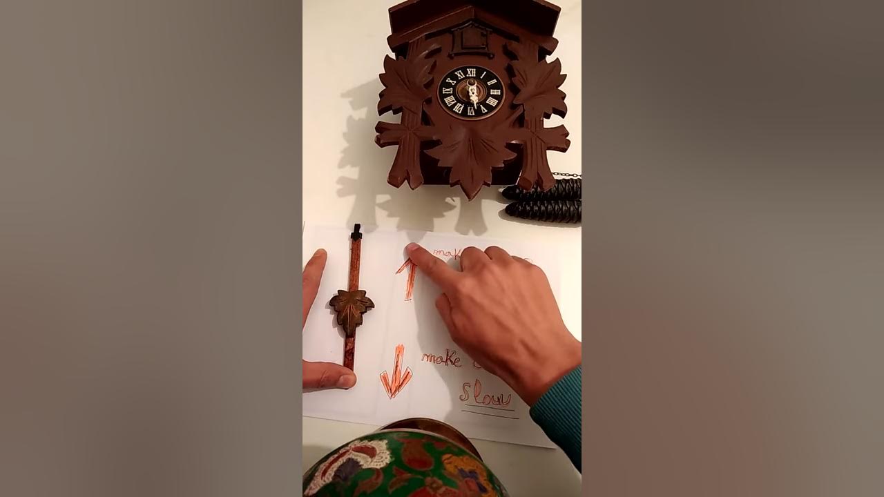 How to adjust the cuckoo clocks time youtube