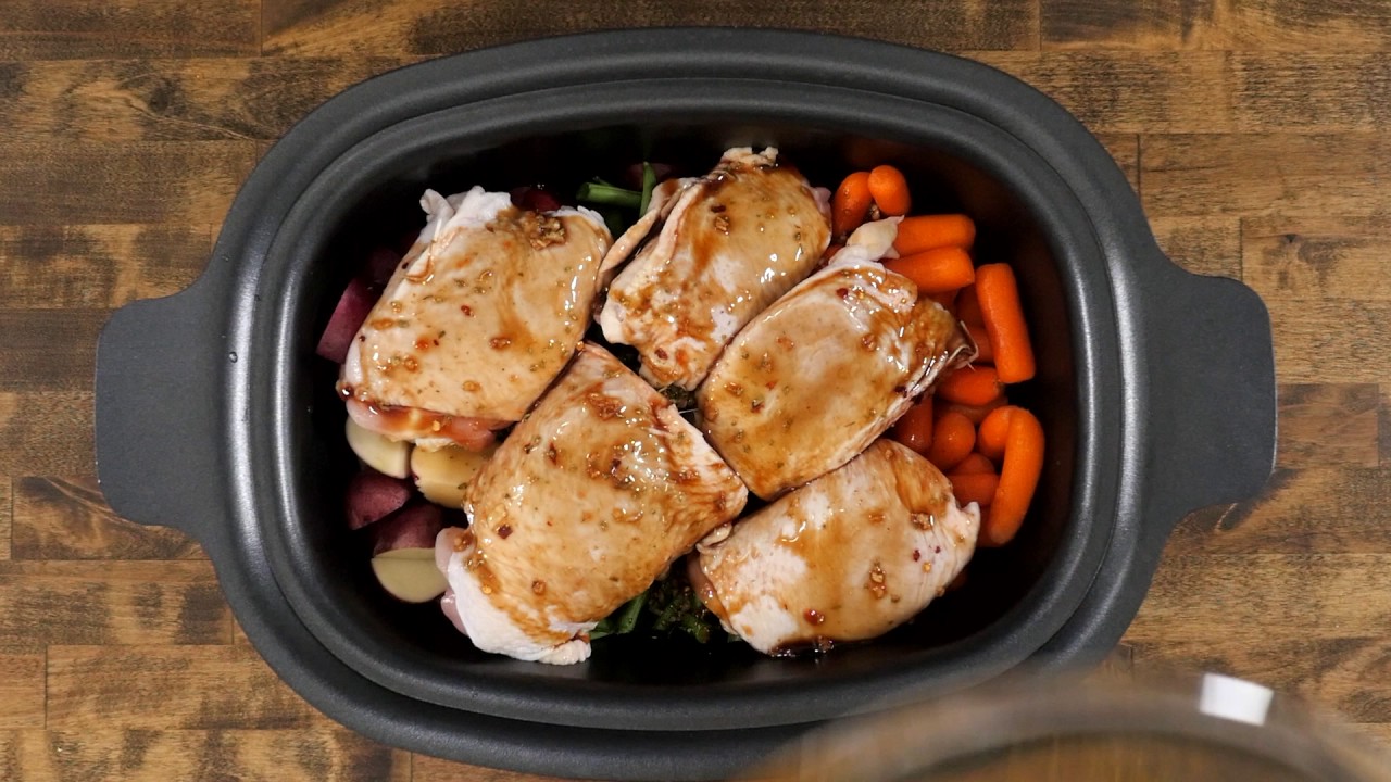 Slow Cooker Honey Garlic Chicken and Veggies - Damn Delicious