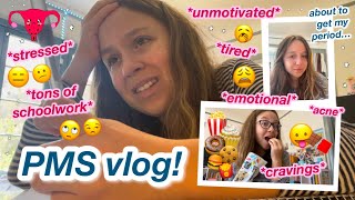Pms With Me Cravings Emotions Unmotivated Feeling Tired Struggling With Body Image Pms Vlog