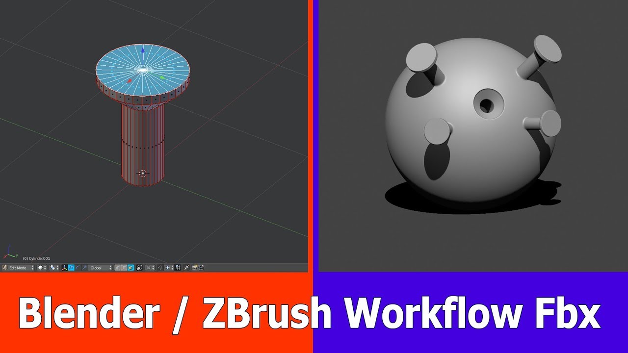 can i import from blender to zbrush