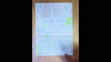 DECO2500 - Google Maps Paper Prototype