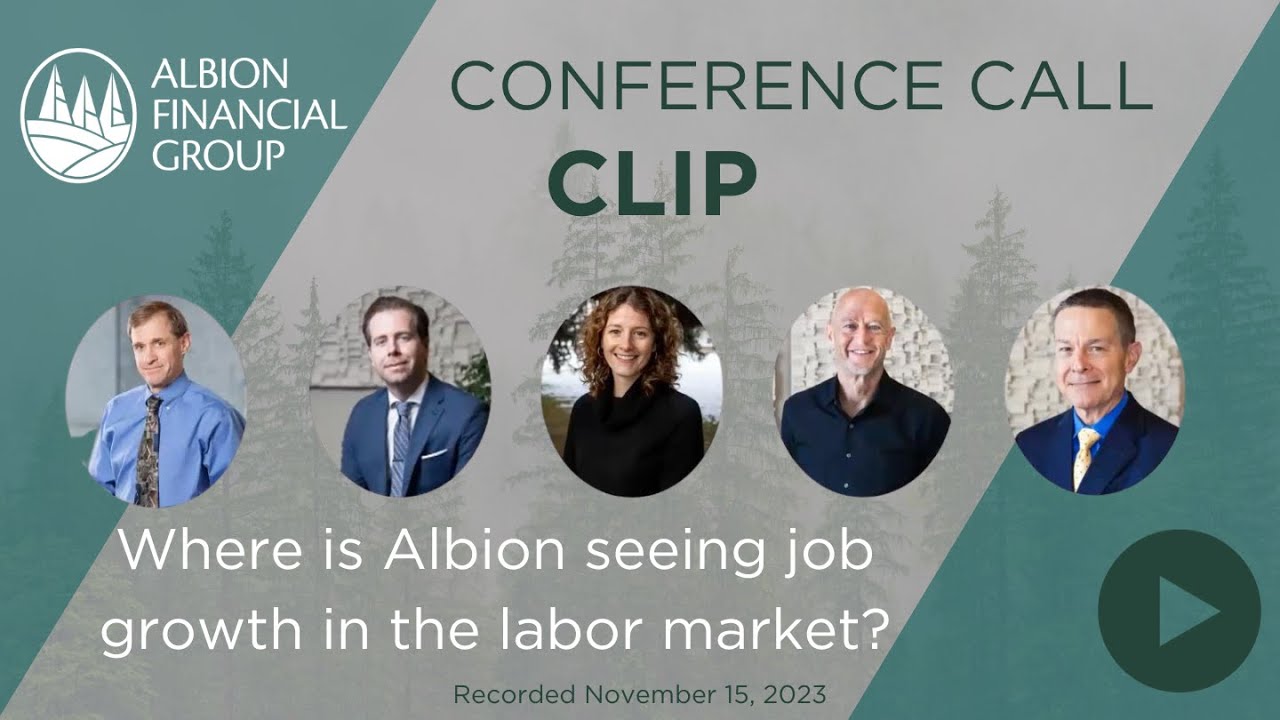 Clip Where is Albion seeing job growth in the labor market? YouTube