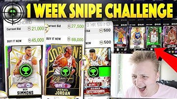 1 WEEK SNIPE CHALLENGE VS LOGICLOOKS!! WE MADE OVER 3 MILLION MT!! MY BEST SNIPES EVER ON NBA 2K20