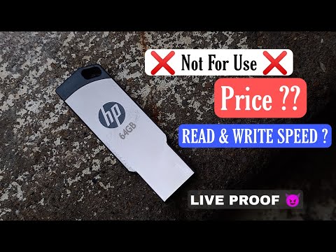 64GB USB 2.0 Pen Drive READ & WRITE SPEED ?? FULL DETAILS of #HP v236w