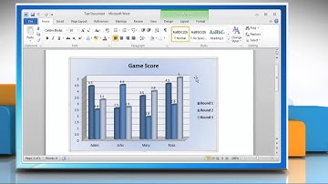 How to use legends to identify colors/patterns in Column (Vertical Bar) Graphs in Word 2010