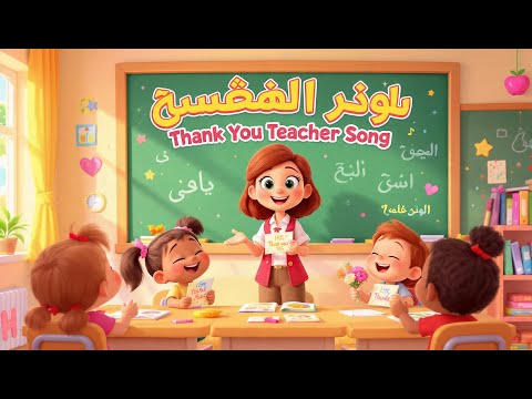 أغنية شكر ا يا معلمي Thank You Teacher Song In Arabic For Kids أغنية أطفال جميلة عن المعلم