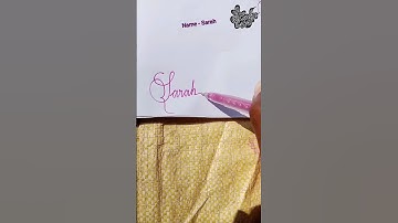 stylish name | Sarah | sk cursive art | how to make a stylish name | stylish signature