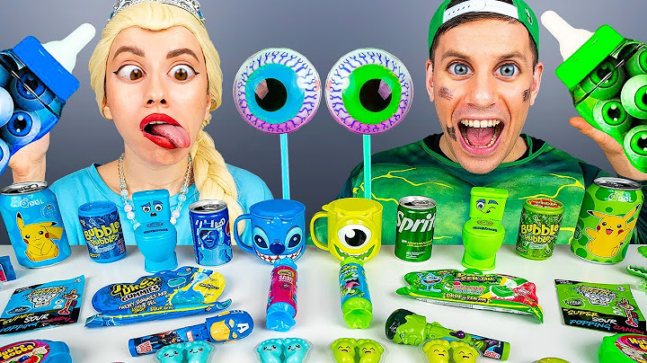 Blue Food vs Green Food Challenge 그린 블루 푸드 챌린지 Elsa Frozen vs Hulk Mukbang by HUBALAND