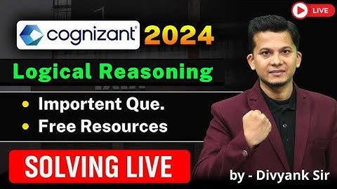 Cognizant Hiring 2024 Logical Questions & Answers | Cognizant GenC Next, GenC Pro, & GenC Hiring