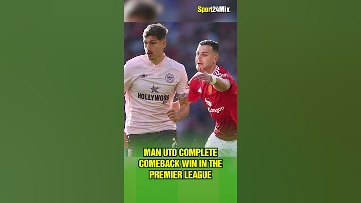 Man Utd complete comeback win in the Premier League