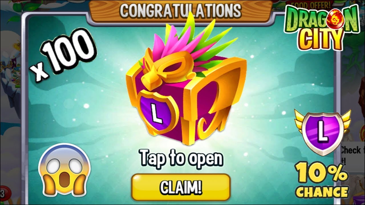 OPENING 100 FREE CARNIVAL CHEST in DRAGON CITY 2020! 😱 YouTube