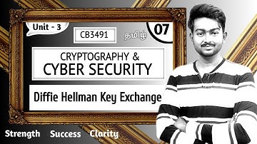 Diffie Hellman key exchange Algorithm in Tamil | Cryptography and Cyber Security in Tamil | CB3491