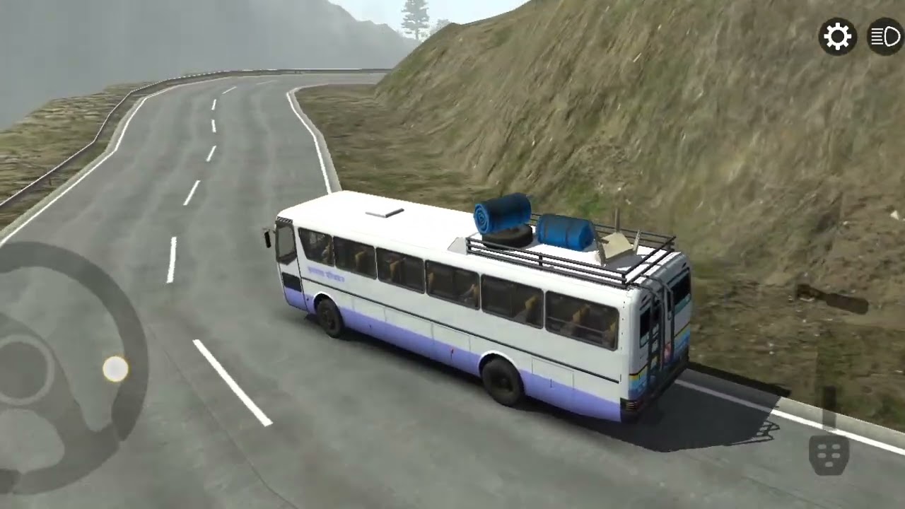 Mountain Bus Driving Simulator || Dangerous Bus Driving on Death Road Game