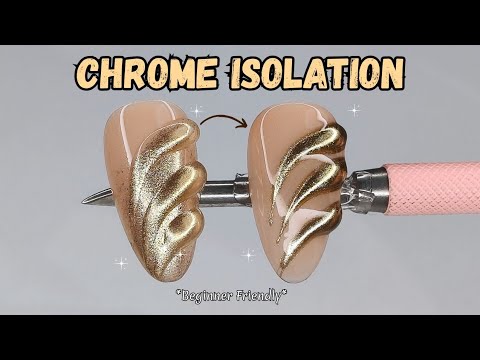Chrome Isolation Hack Without Messy Nails 💅🏻