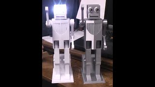 Sit and Stand Mechanical Man build video 3. The head.