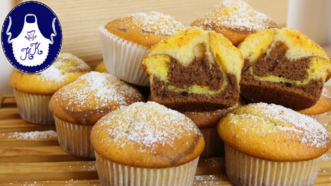 Leckere Muffins weich und fluffig / Tassenrezept / Zebra Cupcake ...