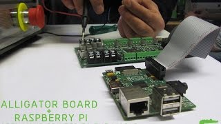 Alligator Board + Raspberry-PI : web interface for 3d printer