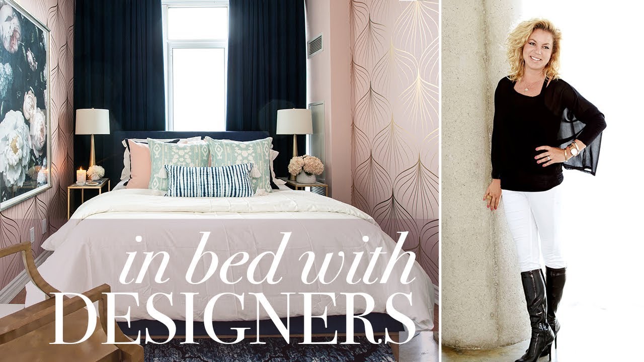 This Colourful Rental Bedroom Is Over The Top Glam!