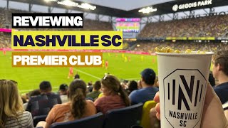 Reviewing Nashville SC premium seats inside Premier Club 💺⚽️