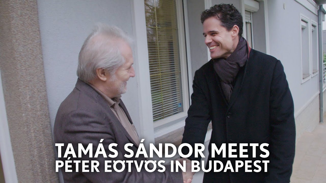 Tamás Sándor Meets Composer Péter Eötvös in Budapest