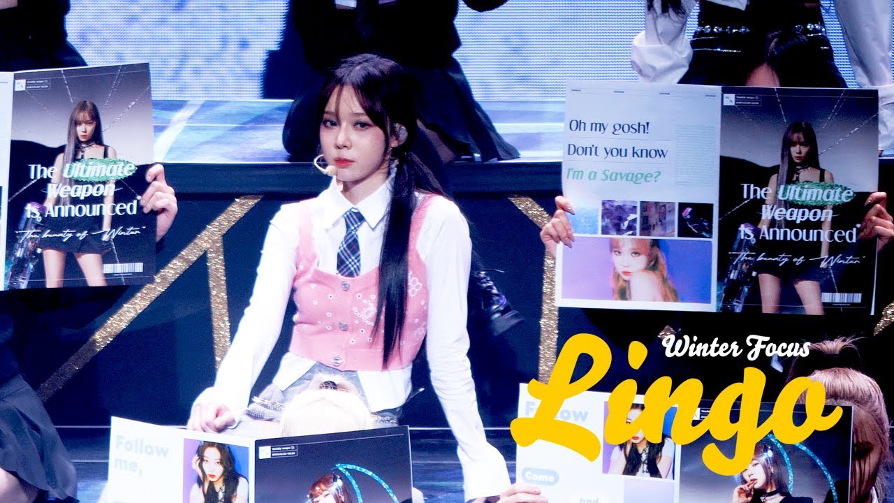 [4K] 230225 에스파 콘서트 SYNK : HYPER LINE Lingo 윈터 직캠 aespa WINTER Focus