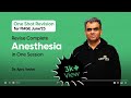 Revise anesthesia in one session  mission fmge june23 one shot revision by dr ajay yadav