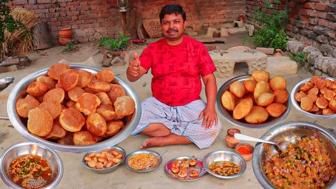 पानीपूरी झटपट बनाये सूजी और आटे का गोलगप्पा चटपटा तीखा पानी मसाला के साथ -puchka pani puri golgappa