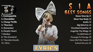 Sia Playlist 2023 s  Best  Collection  Greatest Hits  Of All Time  Album
