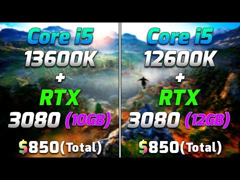 Core i5 13600K + RTX 3080 10GB vs Core i5 12600K + RTX 3080 12GB | PC Gameplay Benchmark Tested