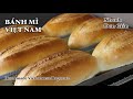 Bánh mì - Không phụ gia - Cách làm rất đơn giản - Nhanh - Vỏ giòn tan - Ruột xốp | Bếp Nhà Diễm |