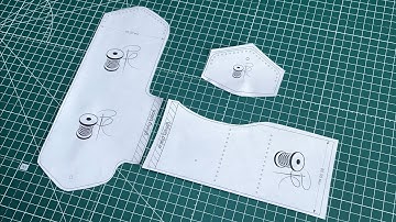 Free Pattern. Creating another version of an unusual mini-wallet made of leather.