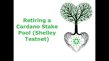 Retiring a Cardano Stake Pool (Shelley Testnet)