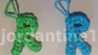 Skinny Letter R Alphabet Charm - Rainbow Loom, Wonder Loom