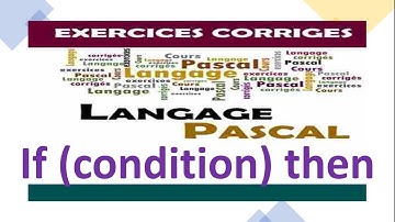 structure alternative | langage Pascal | (if   then   else)