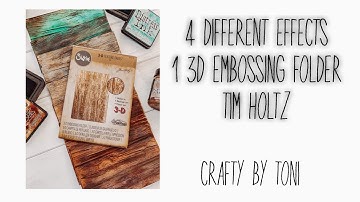 4 Different Effects 1 3D Embossing Folder.........Tim Holtz 2021