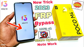 Poco M4 5G FRP Bypass | MIUI 13 | Poco M4 5G Google Account Lock Remove | Without Pc | 100% Ok |