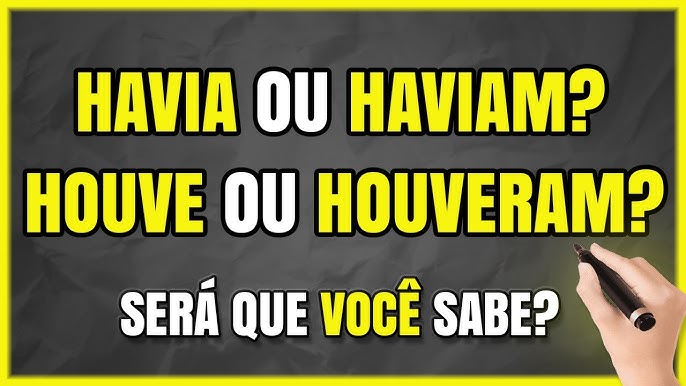 Houve ou houveram? - Brasil Escola