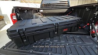 AVA Gear 95L Rugged Storage Box the Perfect Rooftop Storage Solution.