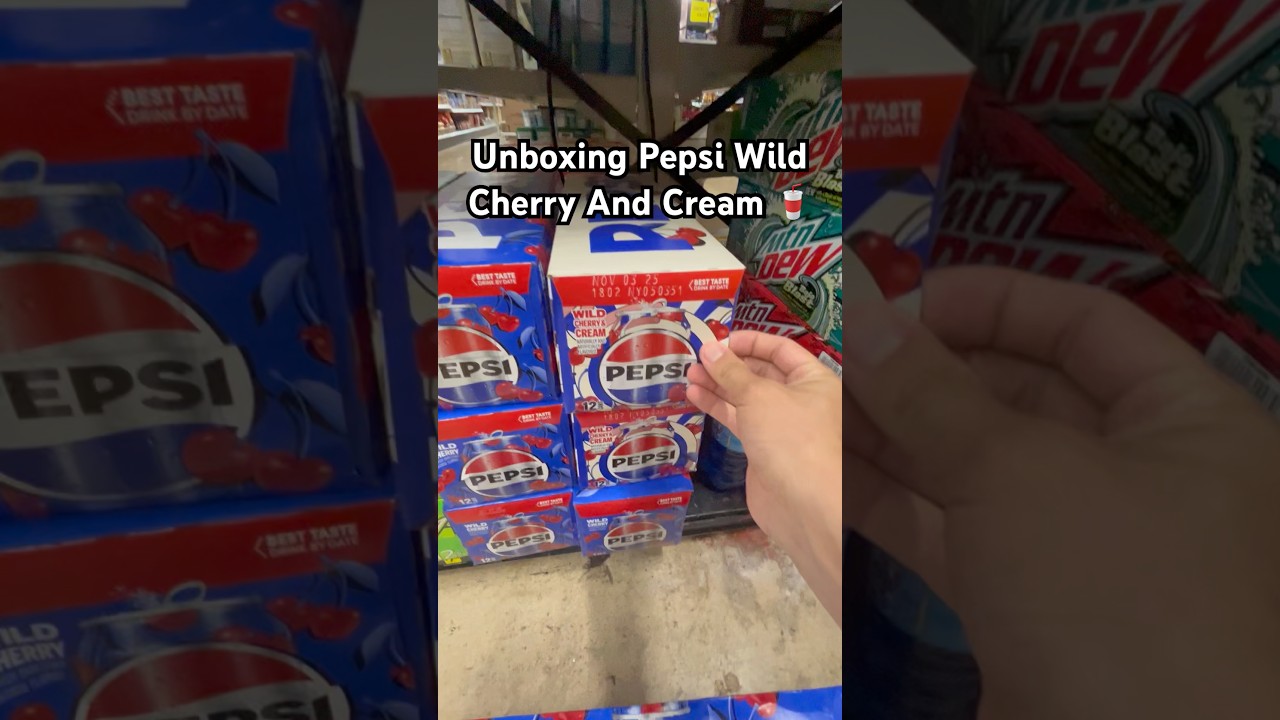 Unboxing Pepsi Wild Cherry And Cream 🥤