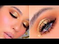 EASIEST Sparkly Gold Cut Crease using only TWO eyeshadows