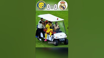 Al-nassr vs real Madrid 🤯 ronaldo injury 🤕 Cr7 vs mbappe 😱 #football​ #shorts​ #soccer​ #highlights​